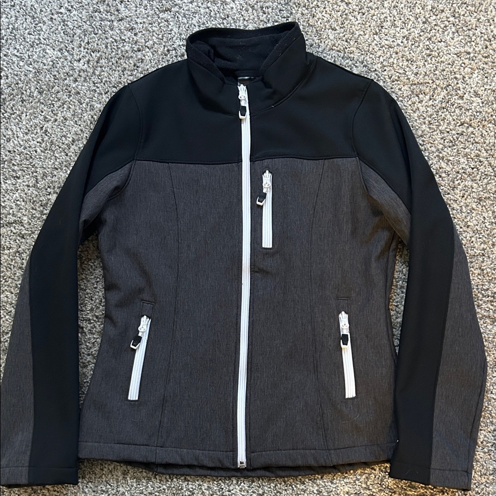 Roper Black and Gray Soft-Shell Jacket